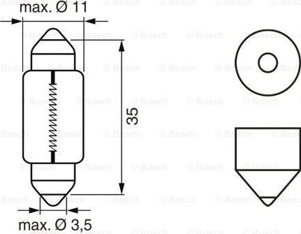 BOSCH 1 987 301 004 - Polttimo, rekisterikilvenvalo inparts.fi