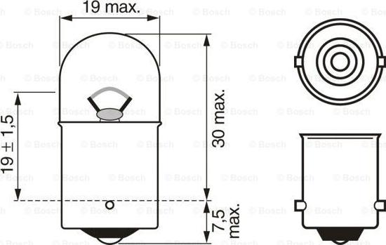 BOSCH 1 987 302 816 - Polttimo, vilkkuvalo inparts.fi