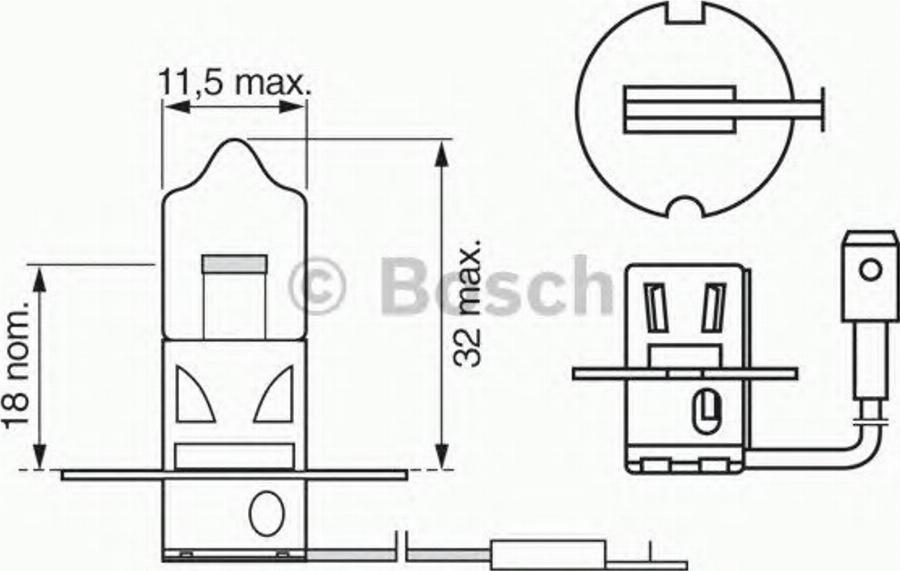 BOSCH 1987302033 - Hehkulankapolttimo, sumuvalo inparts.fi