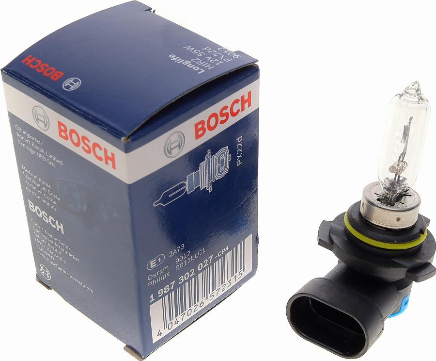 BOSCH 1 987 302 027 - Polttimo, kaukovalo inparts.fi