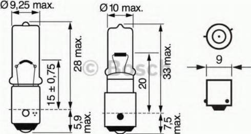 BOSCH 1 987 302 285 - Polttimo, mittariston valo inparts.fi