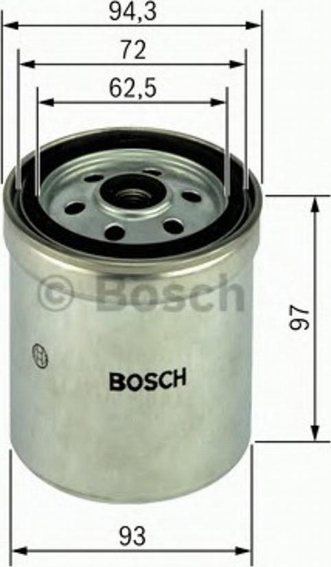 BOSCH 1457434452 - Polttoainesuodatin inparts.fi