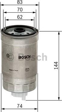 BOSCH 1 457 434 516 - Polttoainesuodatin inparts.fi