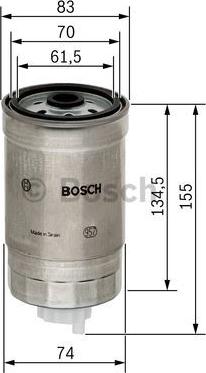 BOSCH 1 457 434 105 - Polttoainesuodatin inparts.fi