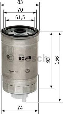 BOSCH 1 457 434 106 - Polttoainesuodatin inparts.fi