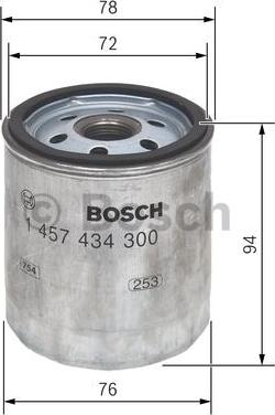 BOSCH 1 457 434 300 - Polttoainesuodatin inparts.fi