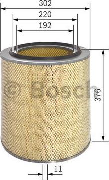 BOSCH 1 457 432 188 - Ilmansuodatin inparts.fi