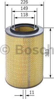 BOSCH 1 457 429 966 - Ilmansuodatin inparts.fi