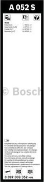 BOSCH 3 397 009 052 - Pyyhkijänsulka inparts.fi