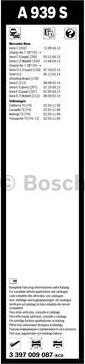 BOSCH 3 397 009 087 - Pyyhkijänsulka inparts.fi