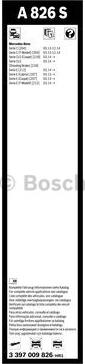 BOSCH 3 397 009 826 - Pyyhkijänsulka inparts.fi