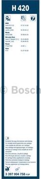 BOSCH 3 397 004 758 - Pyyhkijänsulka inparts.fi