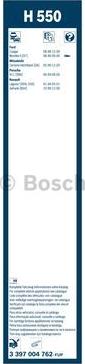 BOSCH 3 397 004 762 - Pyyhkijänsulka inparts.fi