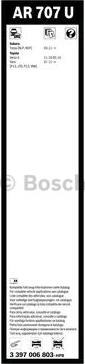 BOSCH 3 397 006 803 - Pyyhkijänsulka inparts.fi