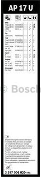 BOSCH 3 397 006 830 - Pyyhkijänsulka inparts.fi