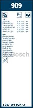 BOSCH 3 397 001 909 - Pyyhkijänsulka inparts.fi