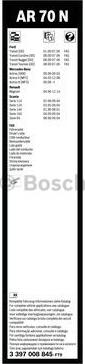 BOSCH 3 397 008 845 - Pyyhkijänsulka inparts.fi