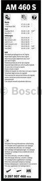 BOSCH 3 397 007 460 - Pyyhkijänsulka inparts.fi