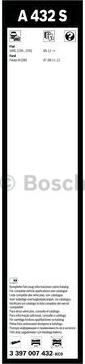 BOSCH 3 397 007 432 - Pyyhkijänsulka inparts.fi