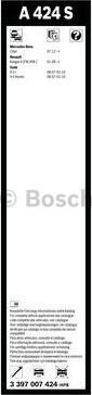 BOSCH 3 397 007 424 - Pyyhkijänsulka inparts.fi