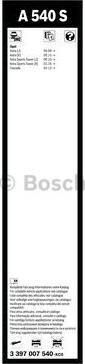 BOSCH 3 397 007 540 - Pyyhkijänsulka inparts.fi