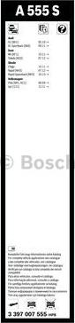 BOSCH 3 397 007 555 - Pyyhkijänsulka inparts.fi