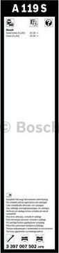 BOSCH 3 397 007 502 - Pyyhkijänsulka inparts.fi