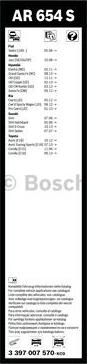 BOSCH 3 397 007 570 - Pyyhkijänsulka inparts.fi