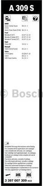 BOSCH 3 397 007 309 - Pyyhkijänsulka inparts.fi