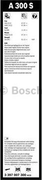 BOSCH 3 397 007 300 - Pyyhkijänsulka inparts.fi