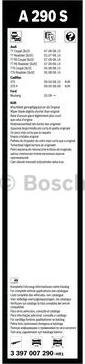 BOSCH 3 397 007 290 - Pyyhkijänsulka inparts.fi