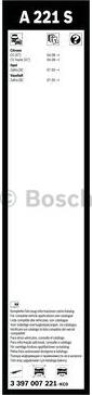 BOSCH 3 397 007 221 - Pyyhkijänsulka inparts.fi