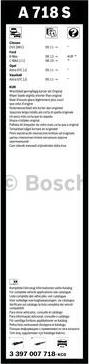 BOSCH 3 397 007 718 - Pyyhkijänsulka inparts.fi