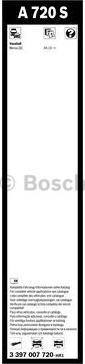 BOSCH 3 397 007 720 - Pyyhkijänsulka inparts.fi