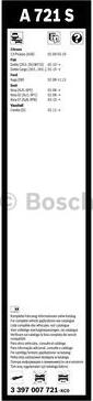 BOSCH 3 397 007 721 - Pyyhkijänsulka inparts.fi