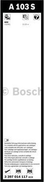 BOSCH 3 397 014 117 - Pyyhkijänsulka inparts.fi