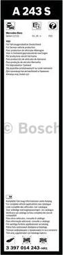 BOSCH 3 397 014 243 - Pyyhkijänsulka inparts.fi