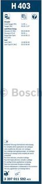 BOSCH 3 397 011 592 - Pyyhkijänsulka inparts.fi