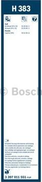 BOSCH 3 397 011 551 - Pyyhkijänsulka inparts.fi