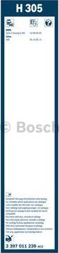 BOSCH 3 397 011 239 - Pyyhkijänsulka inparts.fi