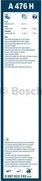 BOSCH 3 397 013 742 - Pyyhkijänsulka inparts.fi