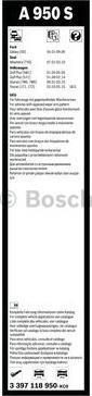 BOSCH 3 397 118 950 - Pyyhkijänsulka inparts.fi