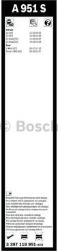 BOSCH 3 397 118 951 - Pyyhkijänsulka inparts.fi