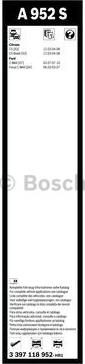 BOSCH 3 397 118 952 - Pyyhkijänsulka inparts.fi