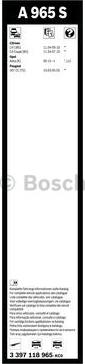 BOSCH 3 397 118 965 - Pyyhkijänsulka inparts.fi