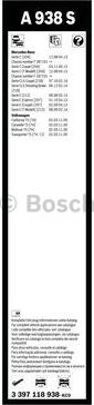 BOSCH 3 397 118 938 - Pyyhkijänsulka inparts.fi