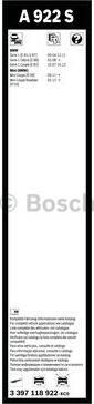 BOSCH 3 397 118 922 - Pyyhkijänsulka inparts.fi