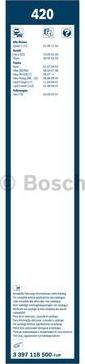 BOSCH 3 397 118 500 - Pyyhkijänsulka inparts.fi