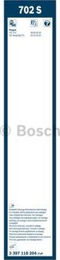 BOSCH 3 397 118 204 - Pyyhkijänsulka inparts.fi