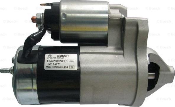 BOSCH F 042 200 022 - Käynnistinmoottori inparts.fi